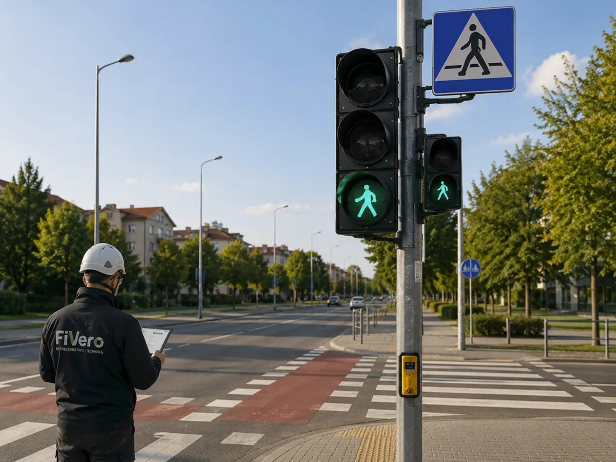 Serwis sygnalizacji świetlnej i aktywnego przejścia dla pieszych